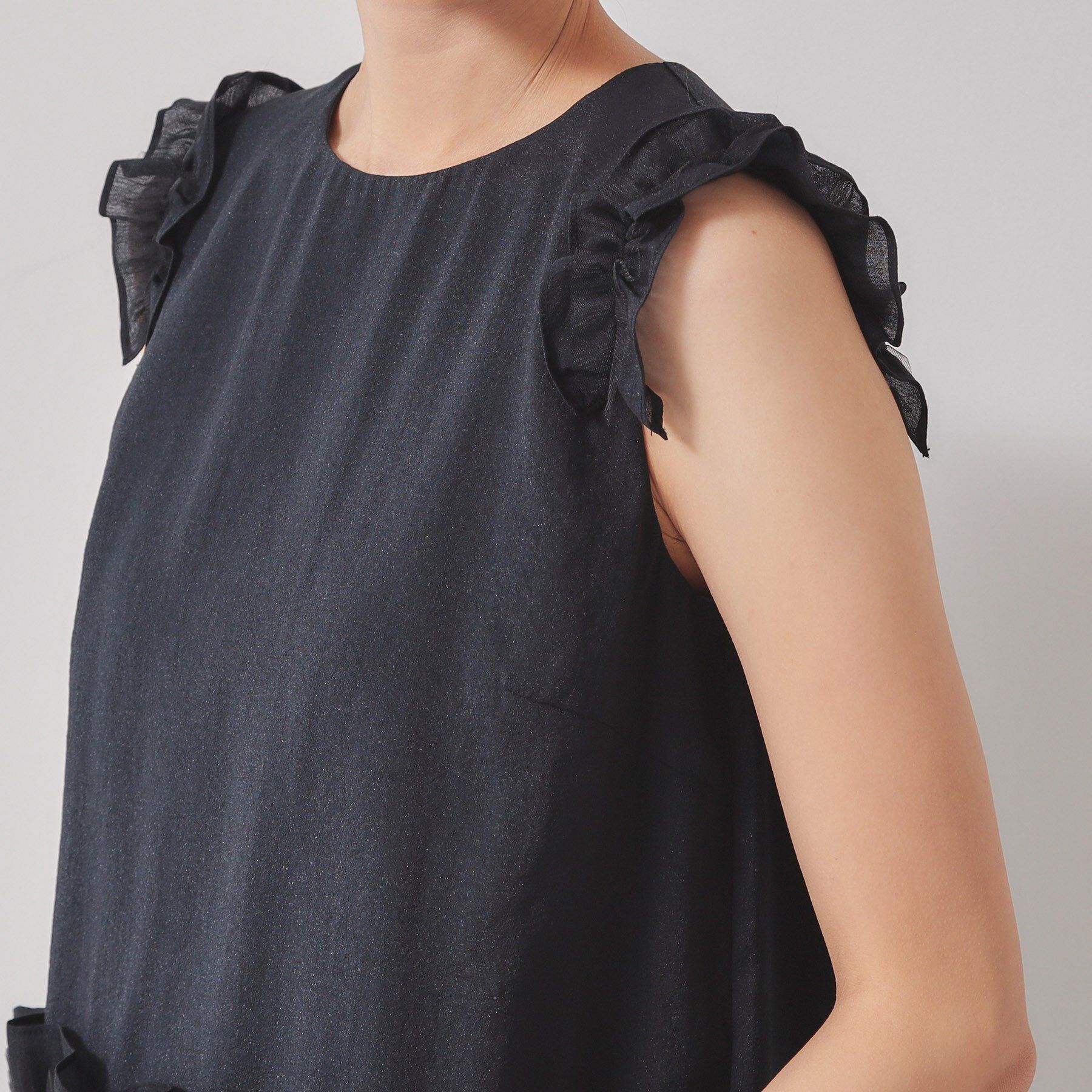 SunaUna「【フリル＆フリル／大人フェミニン】チュニックブラウス」|シャツ・ブラウス|