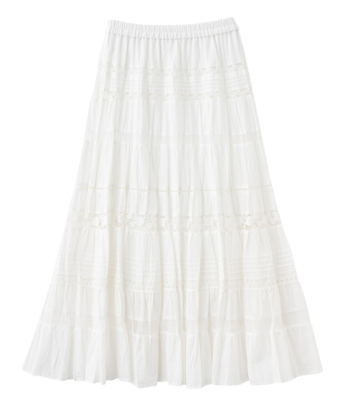 COCO DEAL「レース切替ティアードスカート」|スカート|