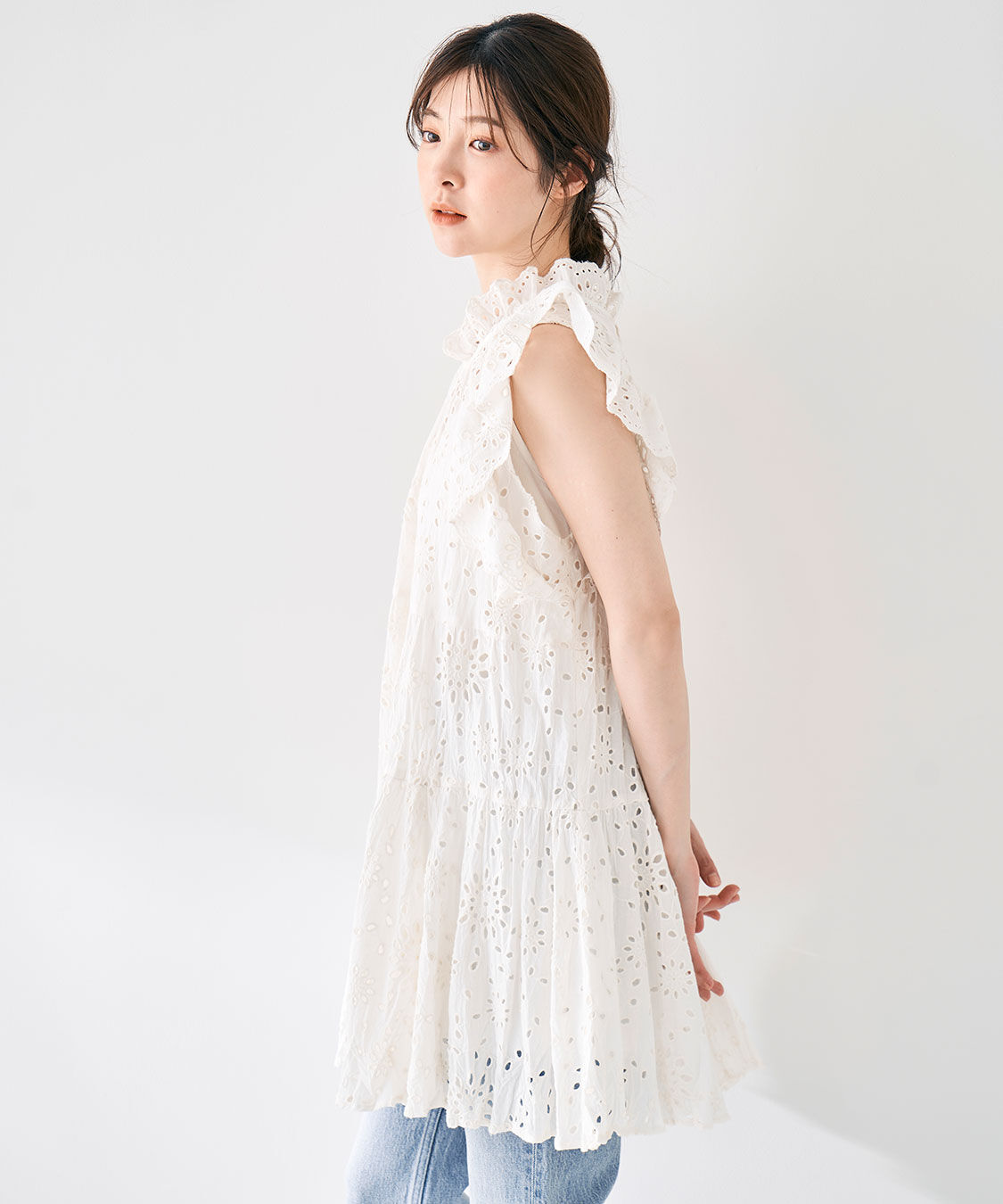 COCO DEAL「エンブロイダリーティアードミニワンピース」|ワンピース|