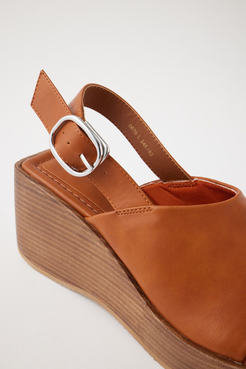 MOUSSY「SQUARE TOE WEDGE サンダル」|サンダル|