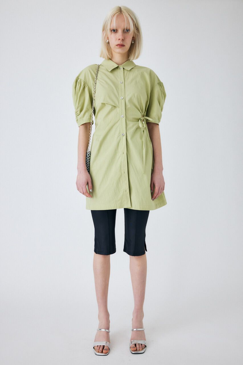 MOUSSY「SIDE OPEN SHIRT ミニドレス」|ワンピース|