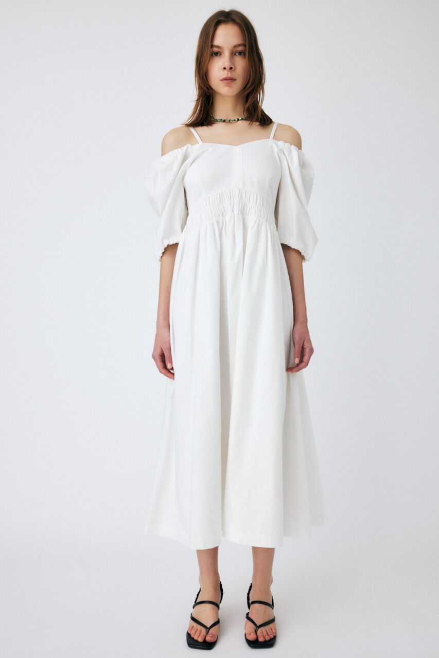 MOUSSY「2WAY BALLOON SLEEVE ドレス」|ワンピース|