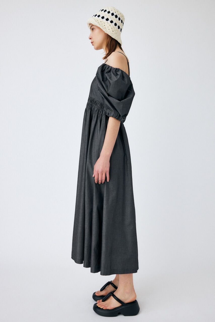 MOUSSY「2WAY BALLOON SLEEVE ドレス」|ワンピース|