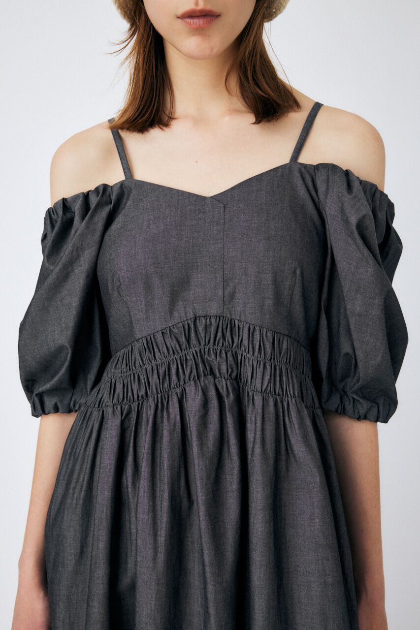 MOUSSY「2WAY BALLOON SLEEVE ドレス」|ワンピース|