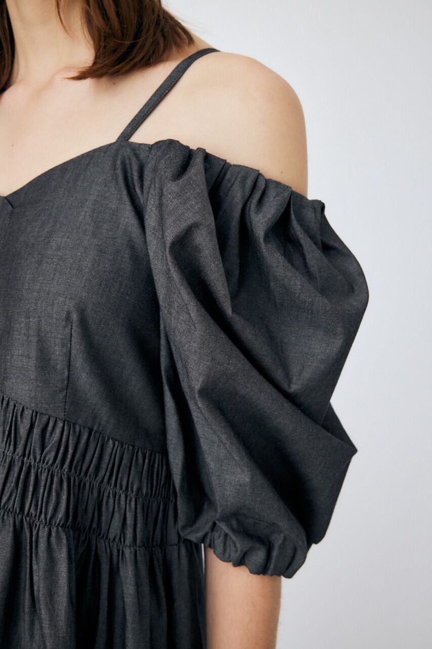 MOUSSY「2WAY BALLOON SLEEVE ドレス」|ワンピース|