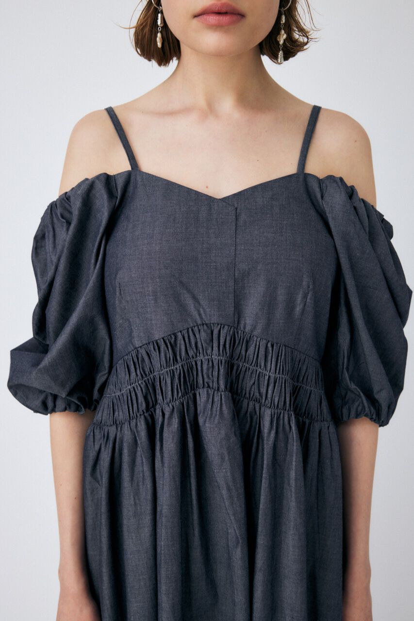 MOUSSY「2WAY BALLOON SLEEVE ドレス」|ワンピース|