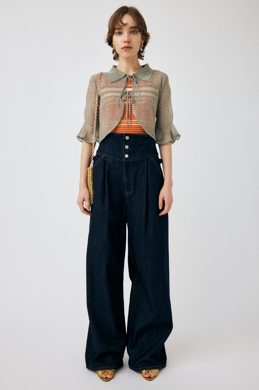 MOUSSY「SHORT SHIRT ボレロ」|シャツ・ブラウス|GRY