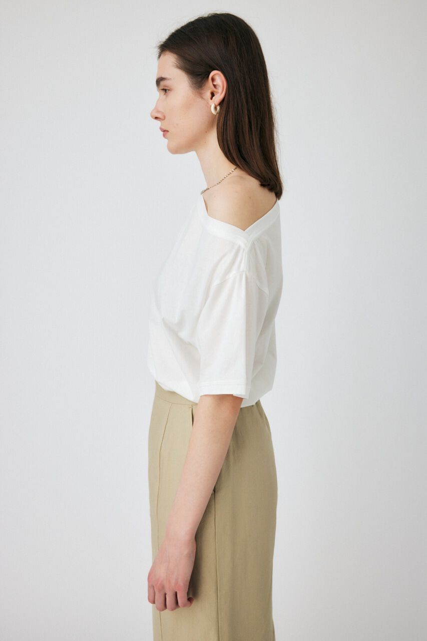 MOUSSY「PEEP SHOULDER LOOSE Tシャツ」|Tシャツ・カットソー|
