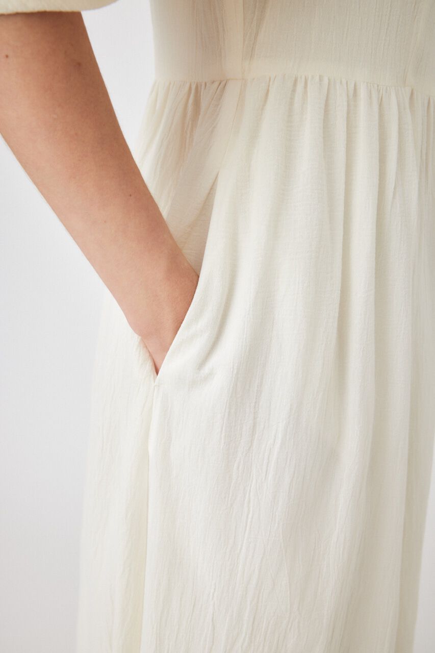 MOUSSY「PUFF SLEEVE CRAPE ドレス」|ワンピース|