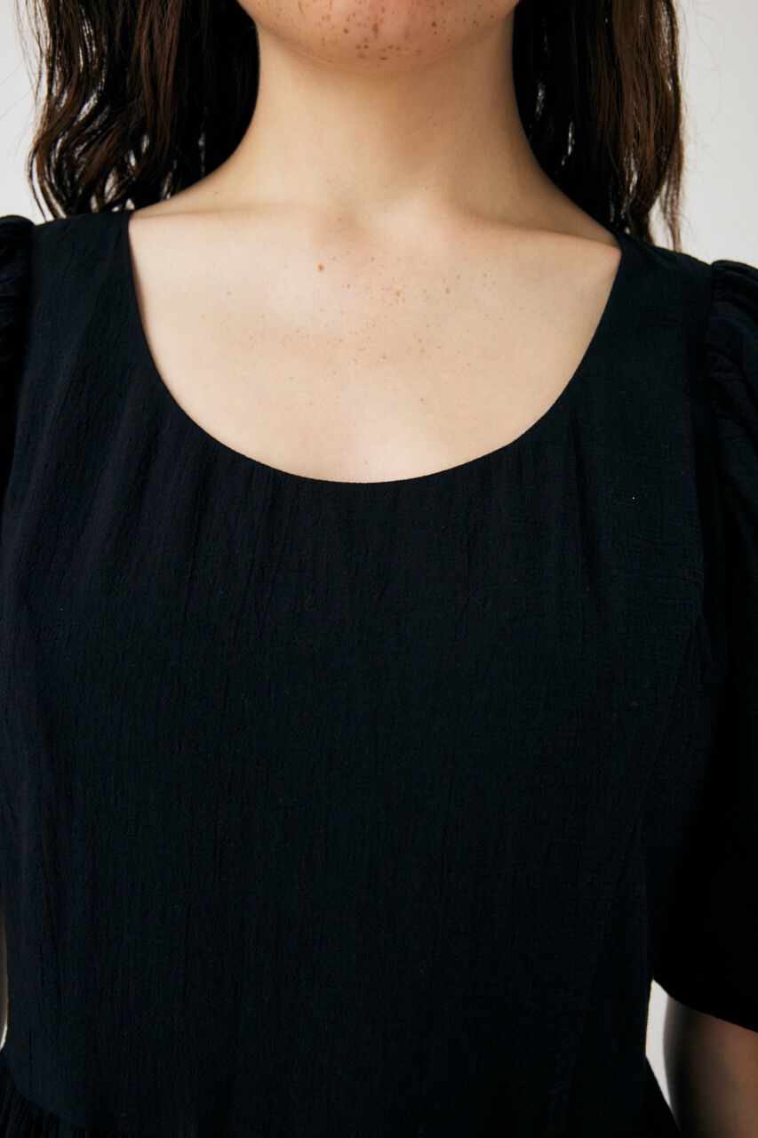 MOUSSY「PUFF SLEEVE CRAPE ドレス」|ワンピース|