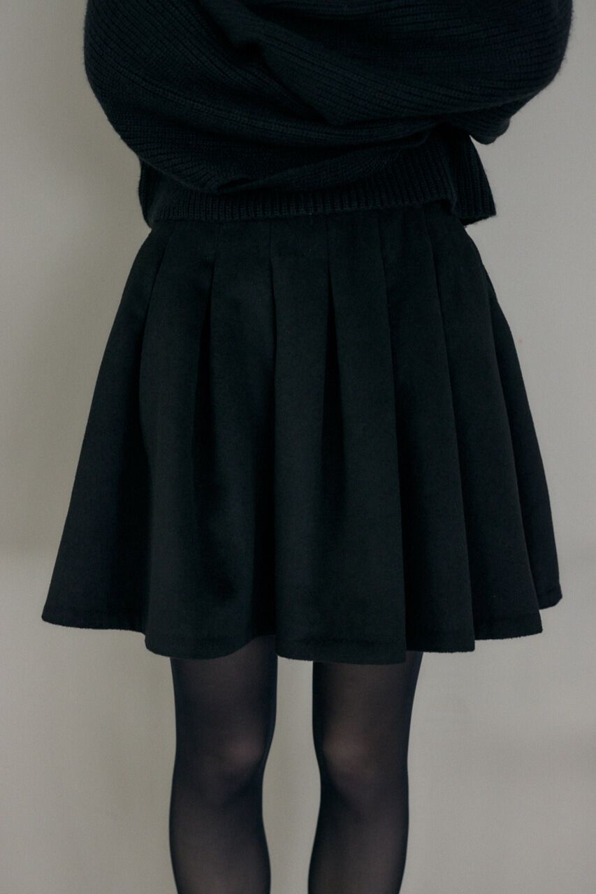 MOUSSY「タックミニスカート」|スカート|BLK