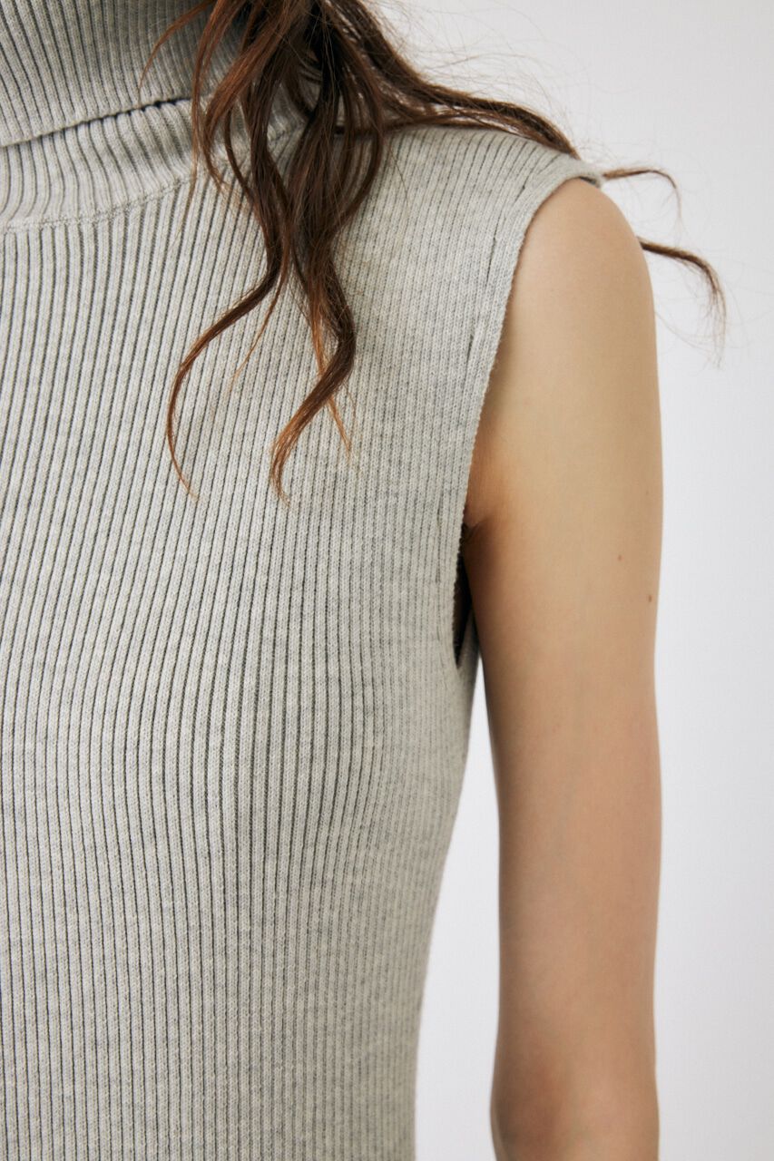MOUSSY「SWITCHING RIB KNIT ドレス」|ワンピース|