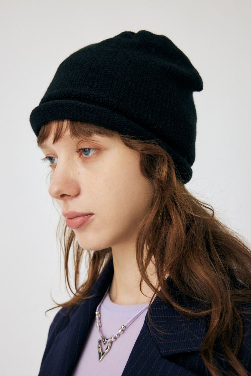 MOUSSY「LOW GAUGE KNIT BEANIE」|その他|BLK
