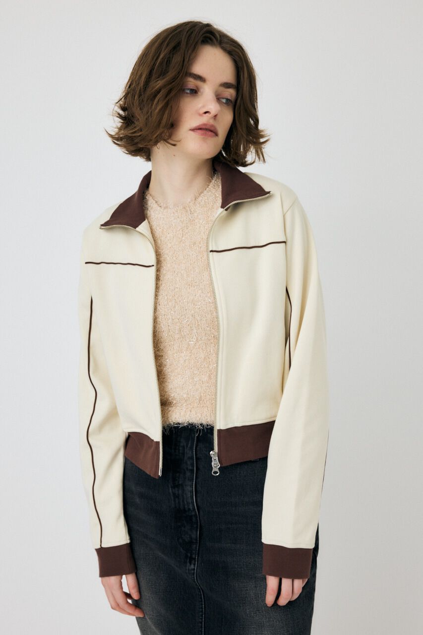 MOUSSY「PIPING TRACK ジャケット」|ブルゾン・スタジャン|