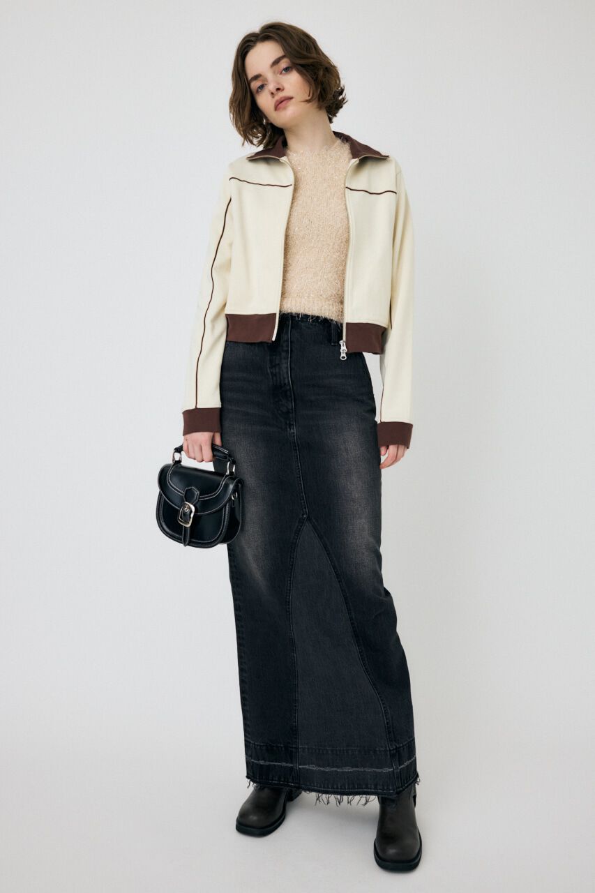 MOUSSY「PIPING TRACK ジャケット」|ブルゾン・スタジャン|