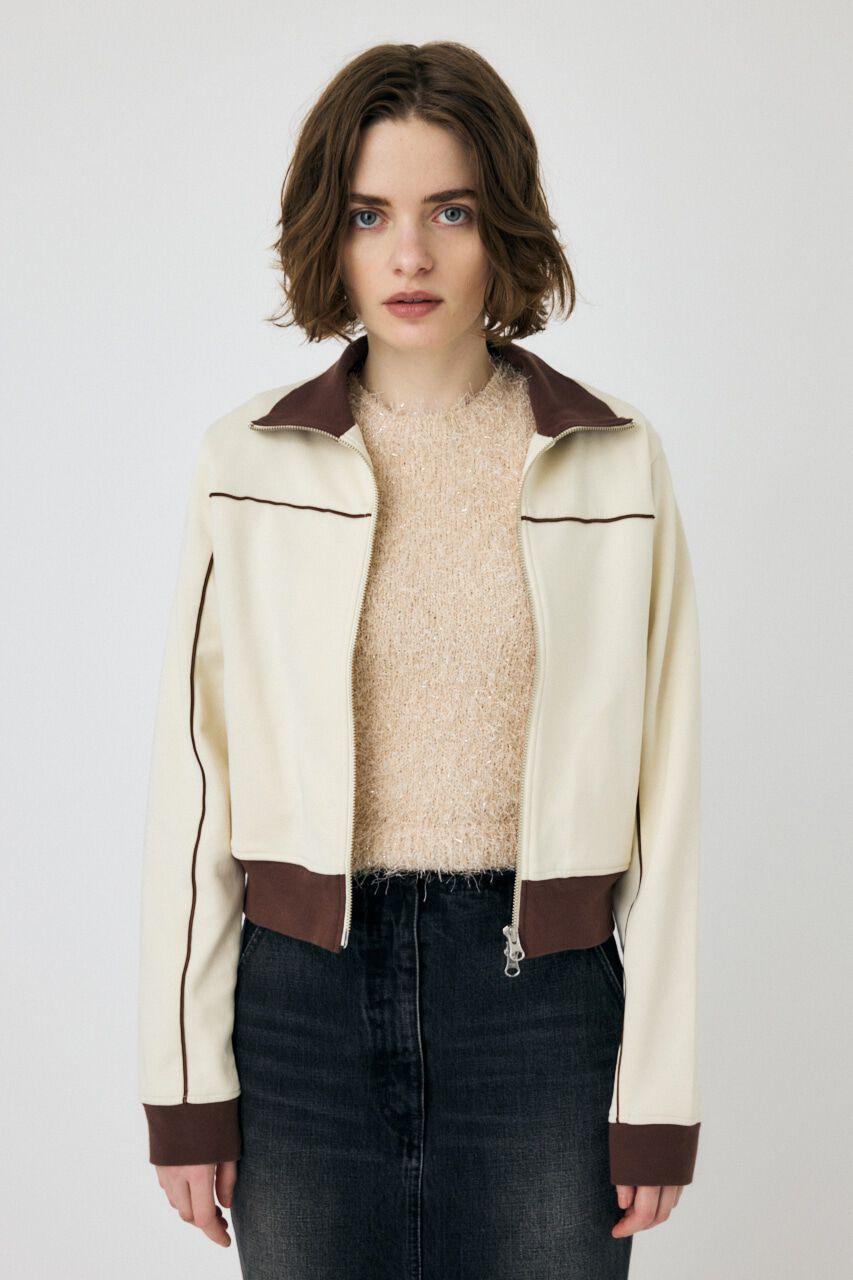 MOUSSY「PIPING TRACK ジャケット」|ブルゾン・スタジャン|