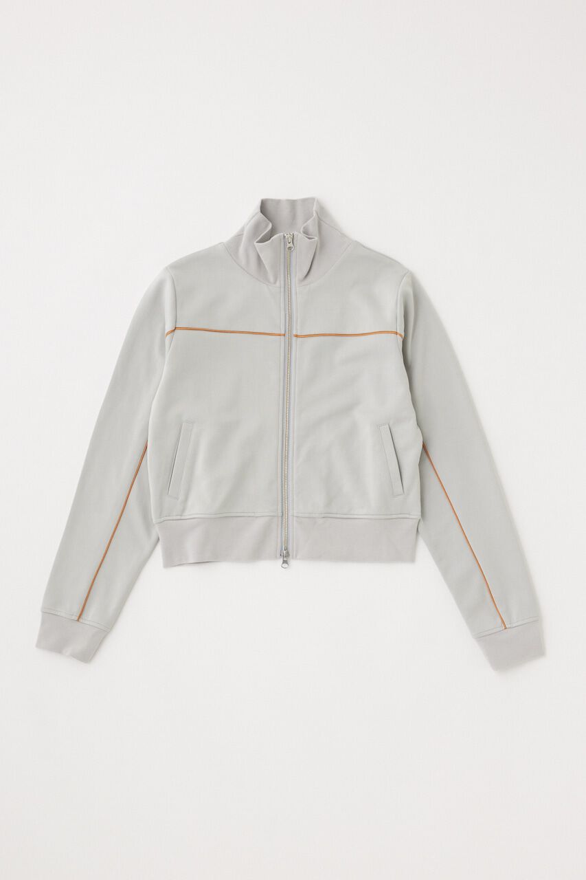 MOUSSY「PIPING TRACK ジャケット」|ブルゾン・スタジャン|L/GRY1