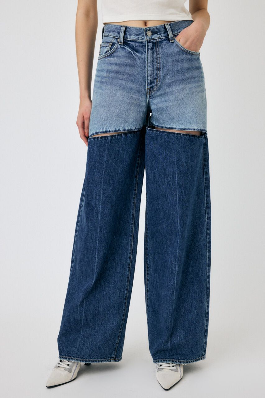 MOUSSY「HW NOTCH STRAIGHT」|デニム|