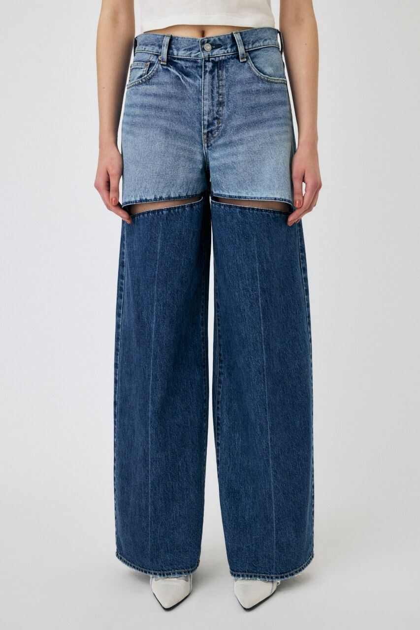 MOUSSY「HW NOTCH STRAIGHT」|デニム|