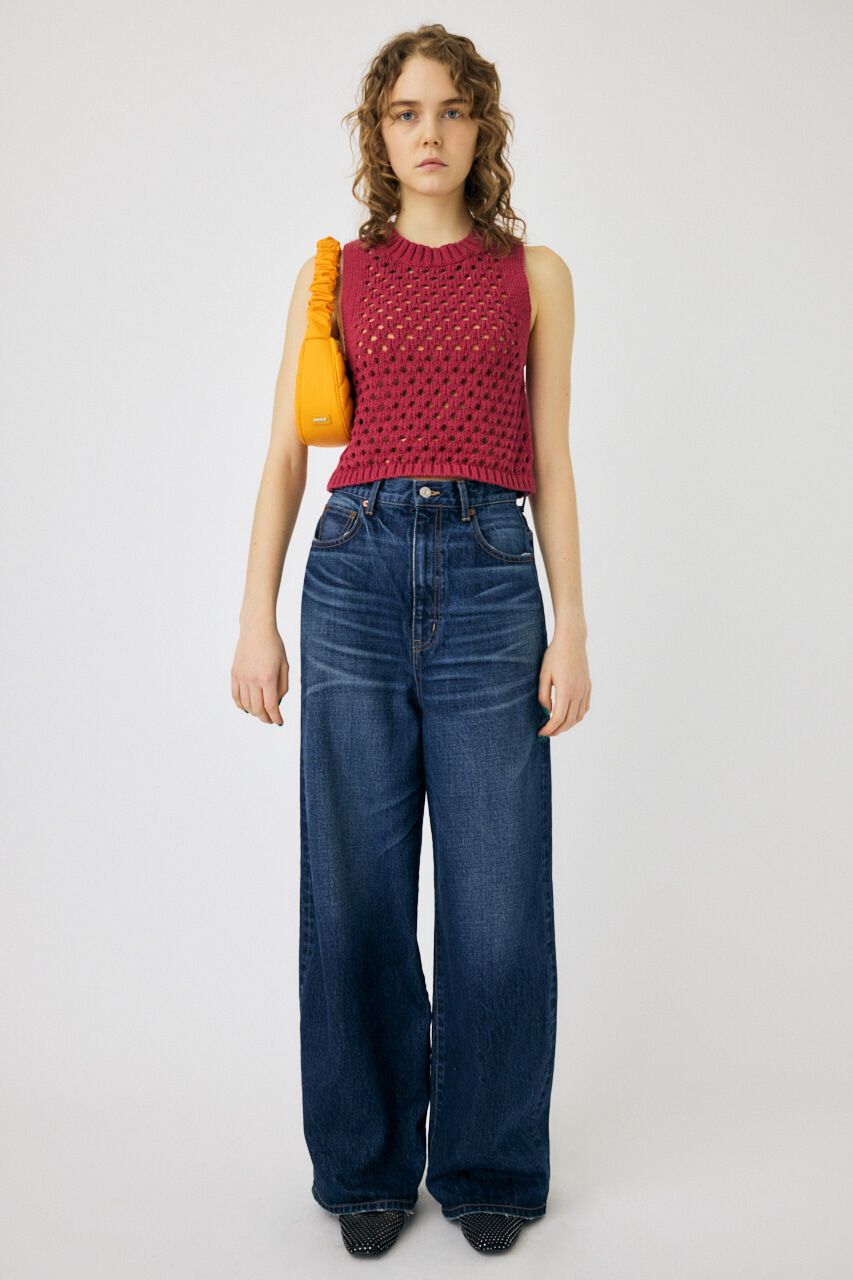 MOUSSY「CROCHET ニットタンク」|タンクトップ|