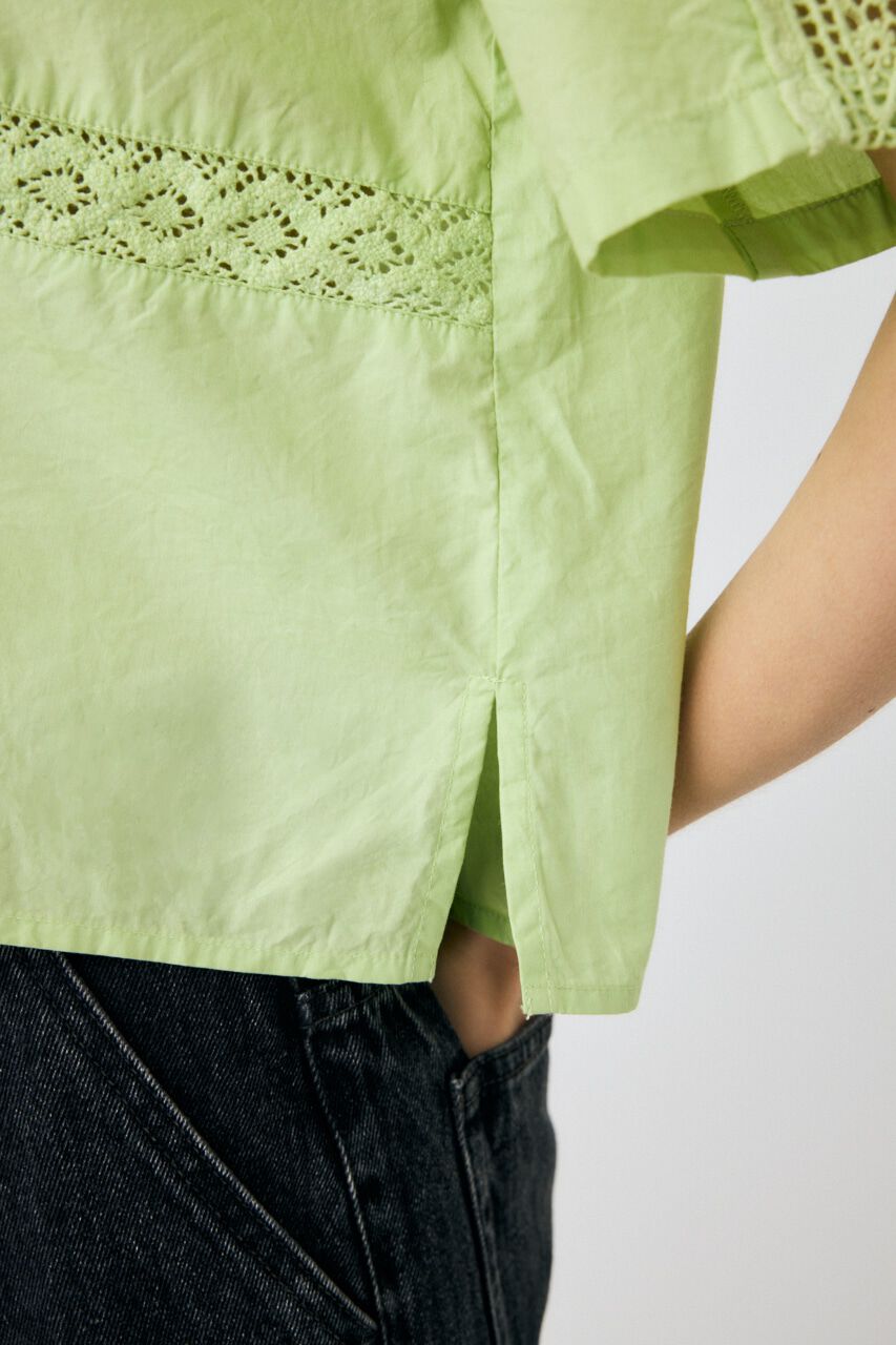 MOUSSY「CROCHET COMBI シャツ」|シャツ・ブラウス|