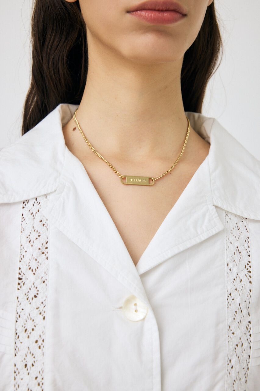 MOUSSY「PLATE CHAIN チョーカー」|ネックレス|GLD