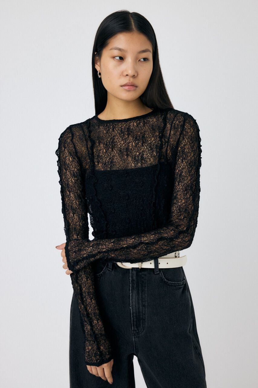 MOUSSY「PLUMPY レーストップス」|Tシャツ・カットソー|