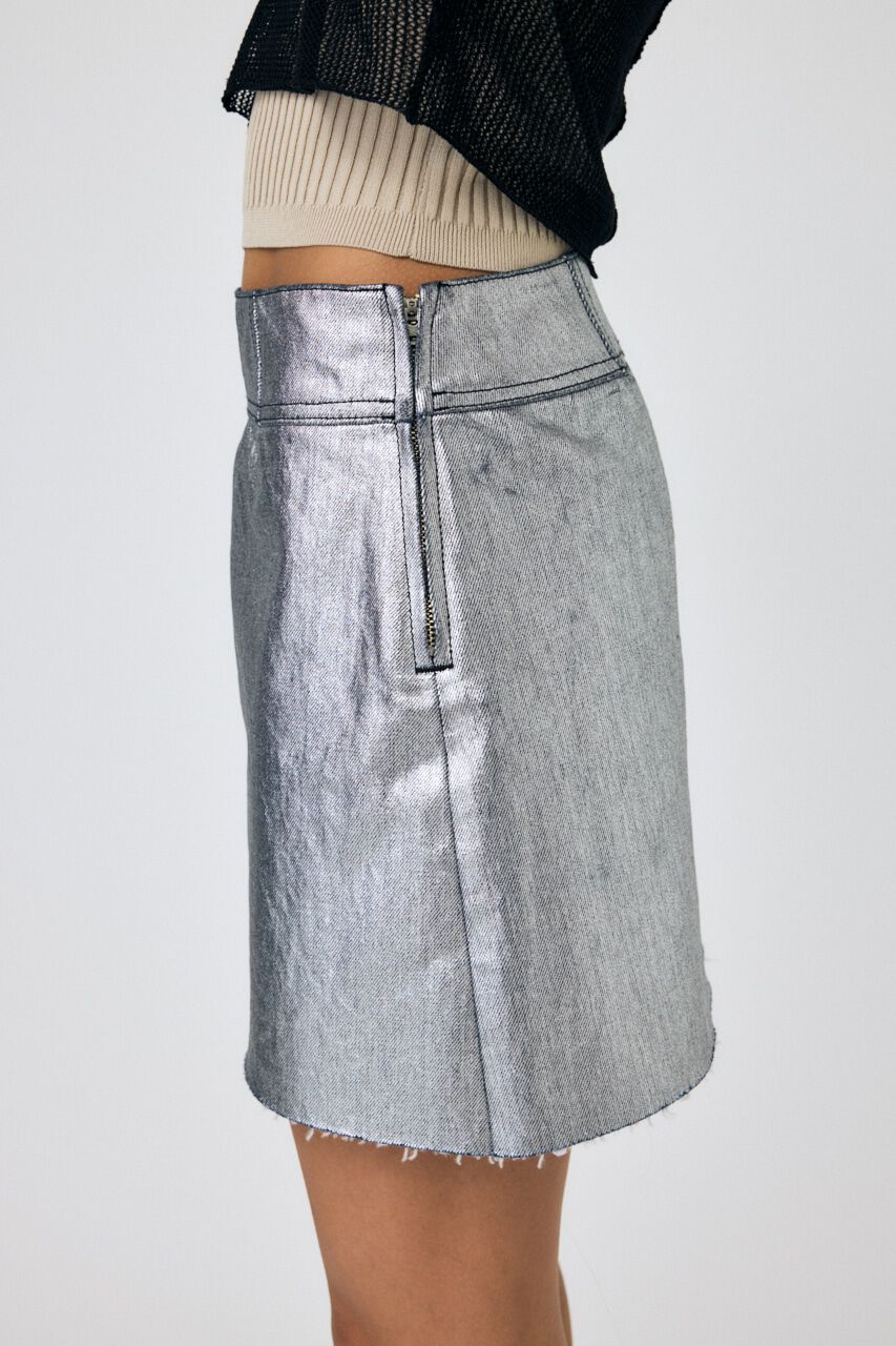 MOUSSY「FOIL PRINT ミニスカート」|スカート|