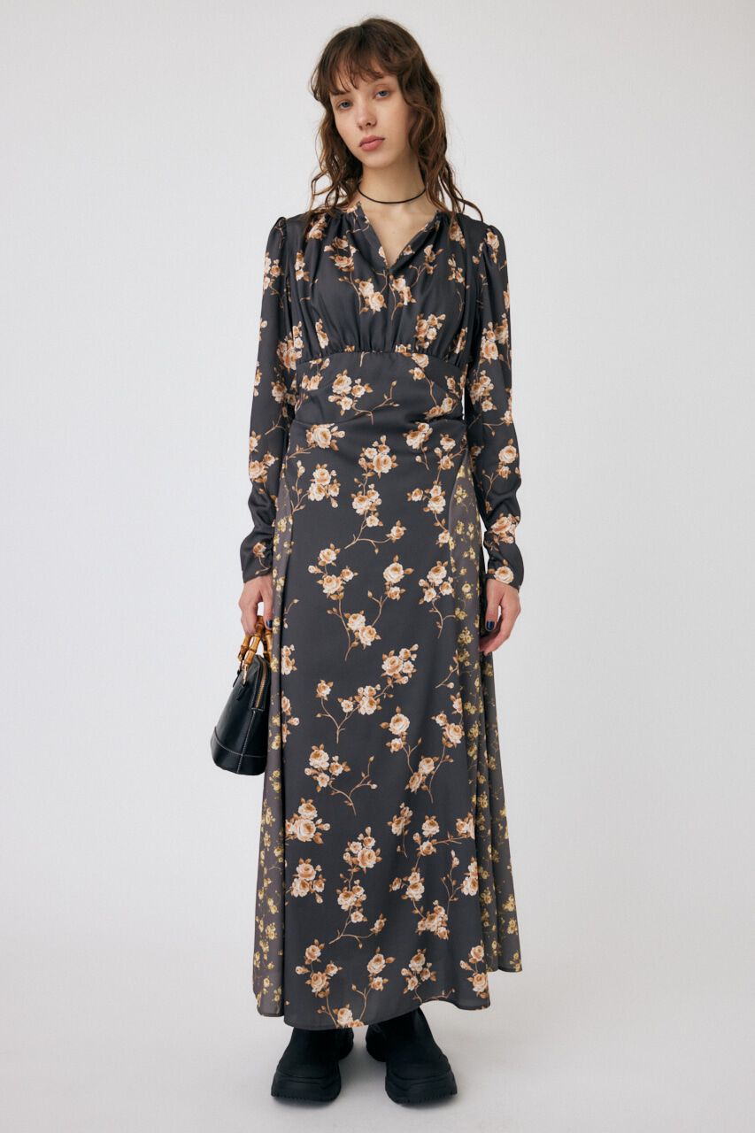 MOUSSY「PANEL FLOWER ドレス」|ワンピース|