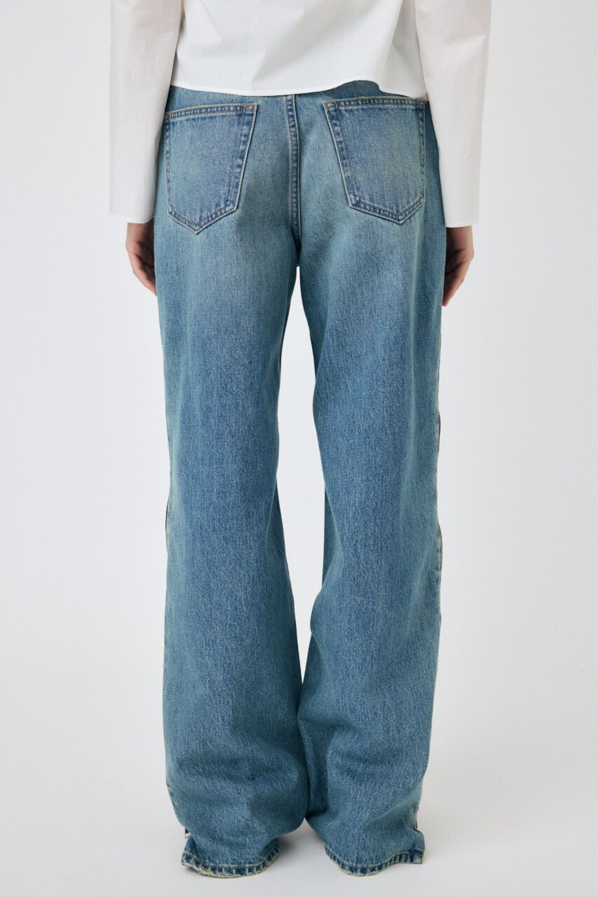 MOUSSY「SIDE ZIP バギー」|デニム|