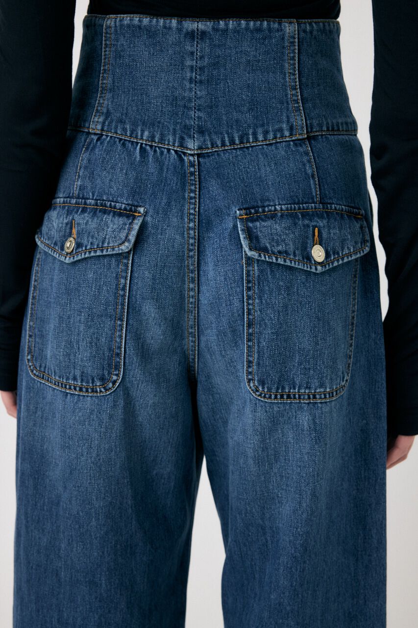 MOUSSY「CORSET DESIGN バギー デニム」|デニム|