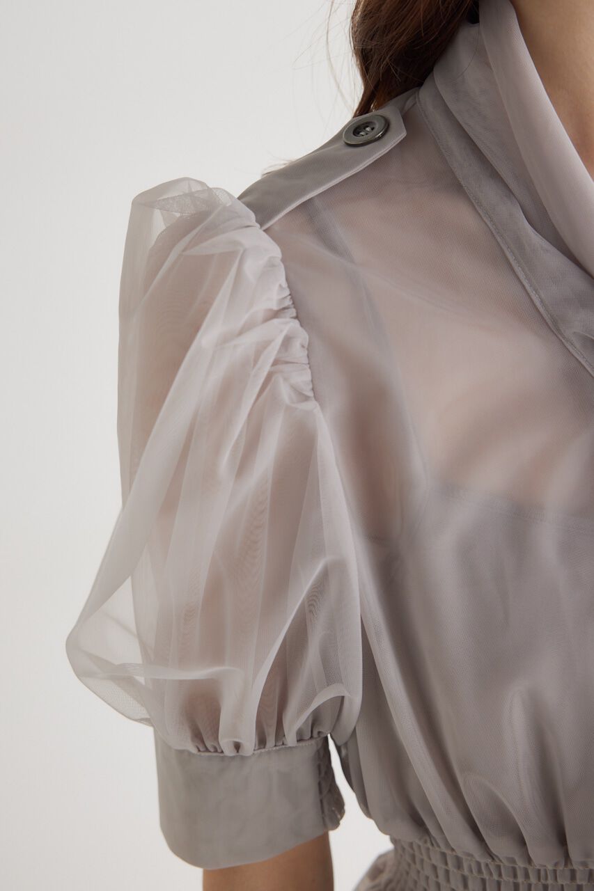 rienda「ネクタイチュールフレア OP」|ワンピース|