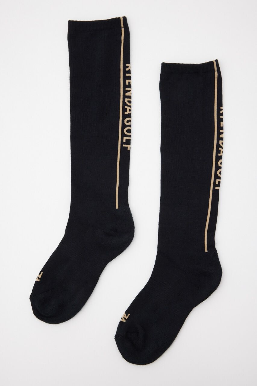 rienda「ロゴハイソックス」|その他|BLK