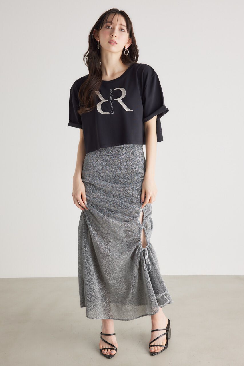 rienda「RグリッターT-SH」|Tシャツ・カットソー|