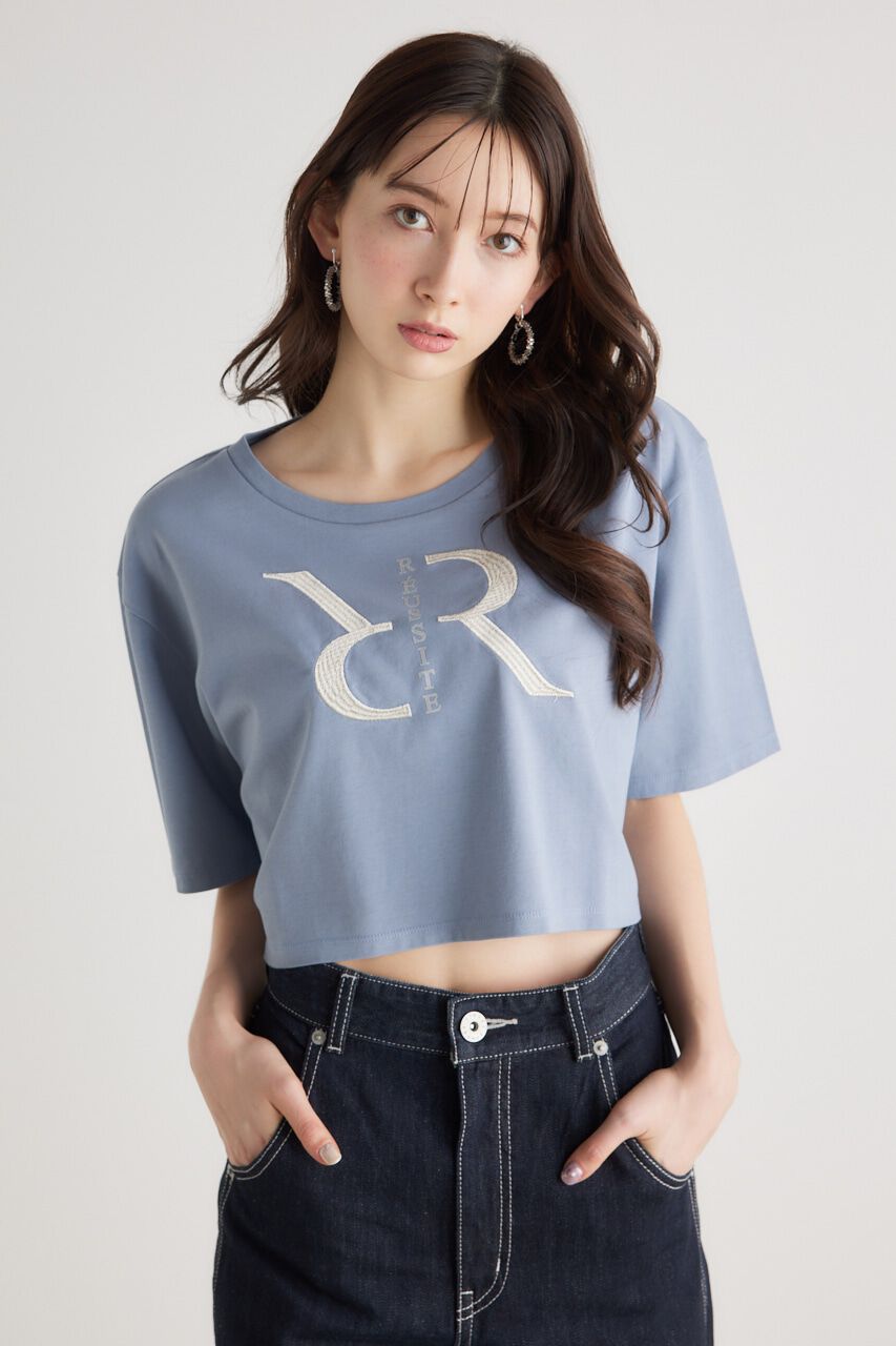 rienda「RグリッターT-SH」|Tシャツ・カットソー|BLU