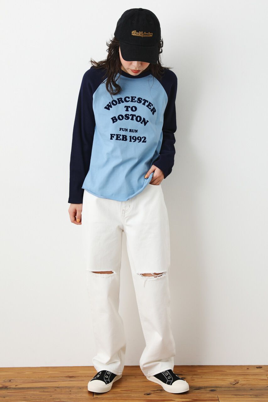 RODEO CROWNS「LOSE COLOR CL STRAIGHT DENIM」|デニム|WHT