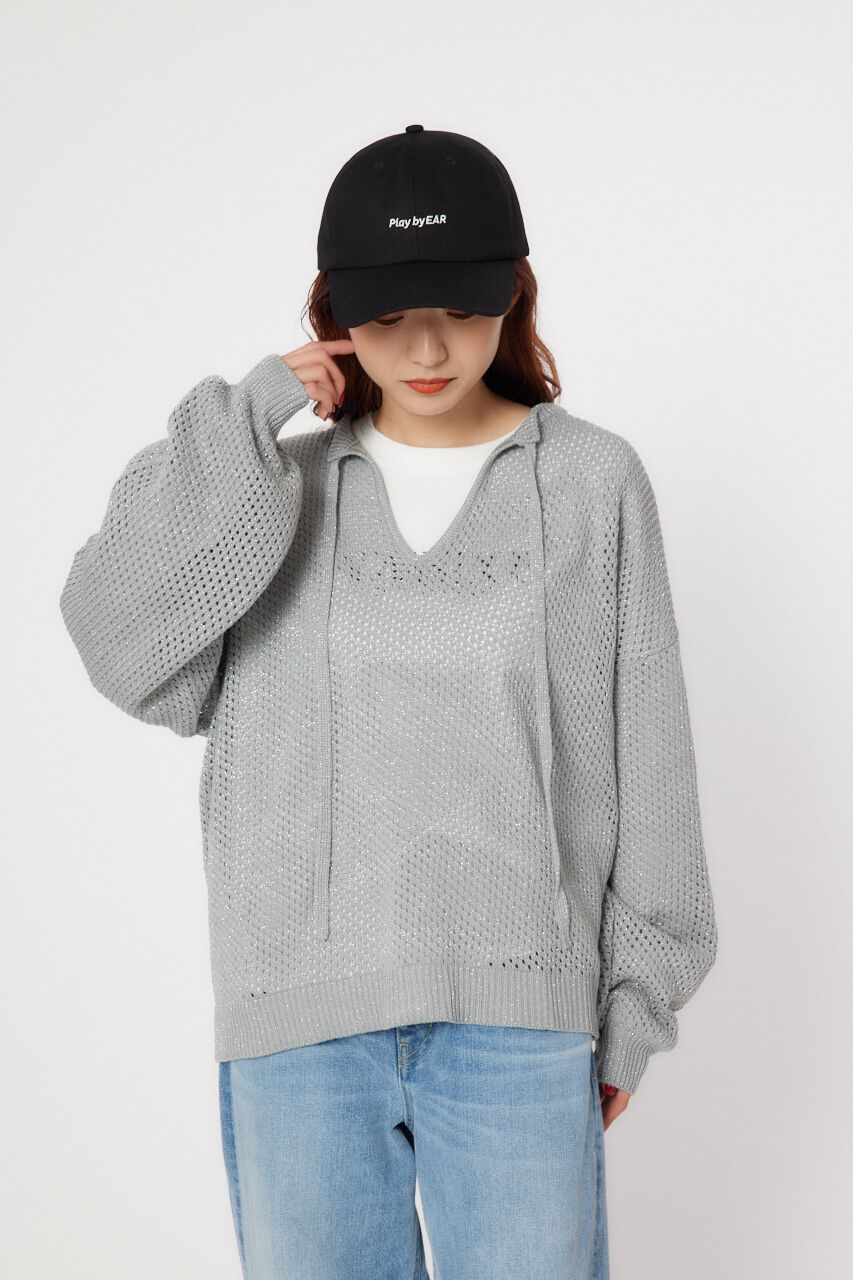 RODEO CROWNS「2WAYメッシュニットセット」|カーディガン|GRY