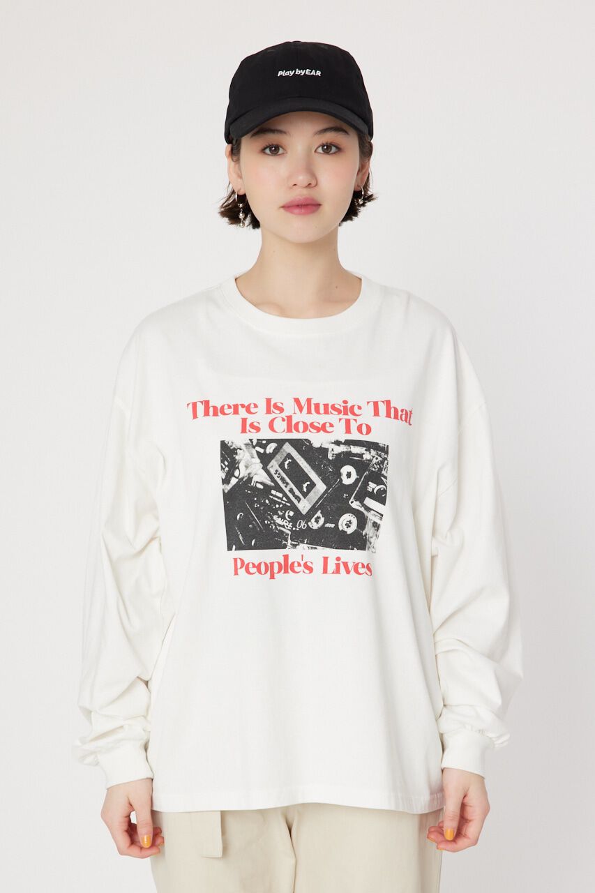 RODEO CROWNS「カセットフォト L/S Tシャツ」|Tシャツ・カットソー|