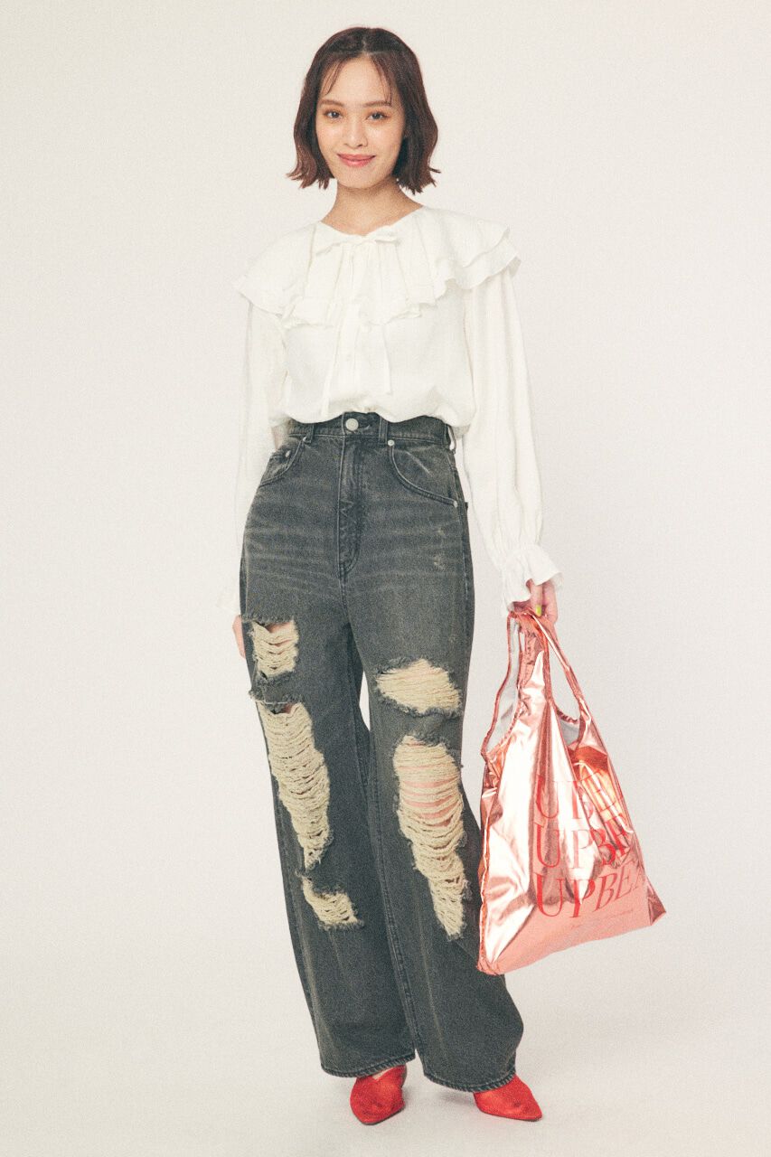 RODEO CROWNS「Hard Crash loose ワイドデニム」|デニム|