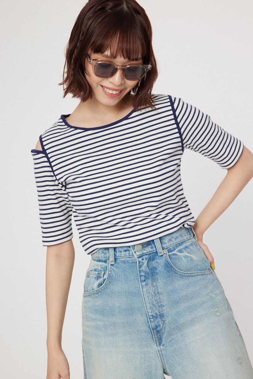 RODEO CROWNS「ショルダースリットトップス」|Tシャツ・カットソー|