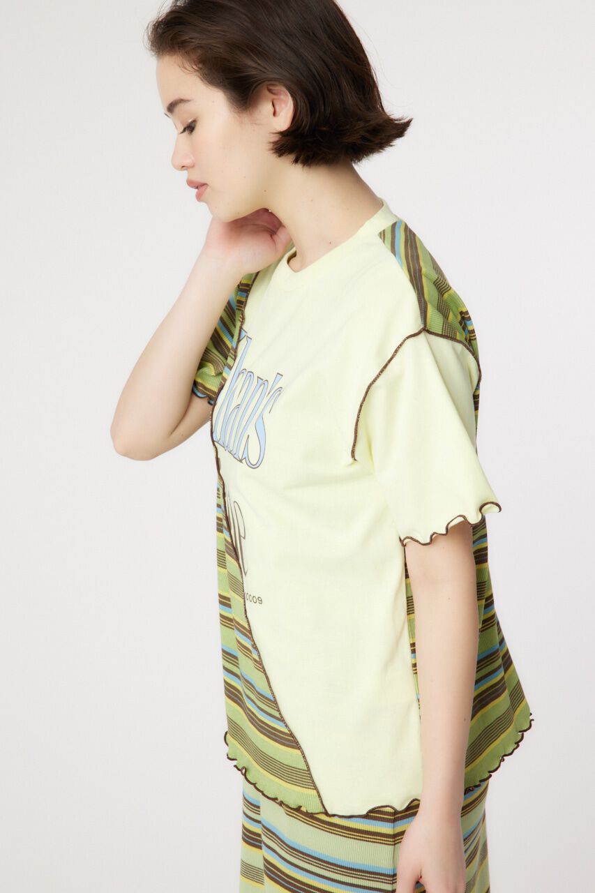 RODEO CROWNS「マルチボーダードッキングTシャツ」|Tシャツ・カットソー|