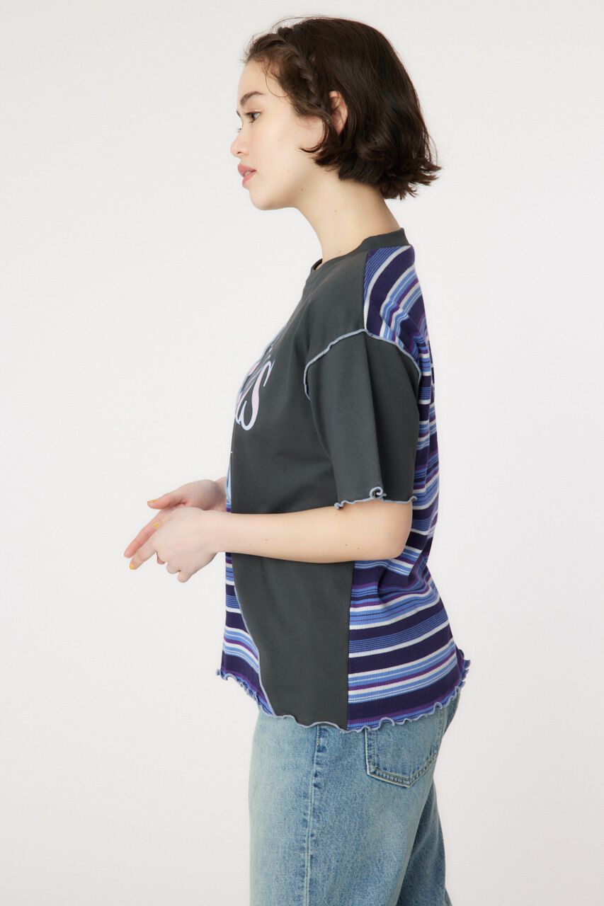 RODEO CROWNS「マルチボーダードッキングTシャツ」|Tシャツ・カットソー|