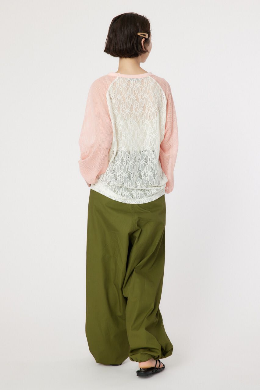 RODEO CROWNS「レースドッキングラグランシアートップス」|Tシャツ・カットソー|