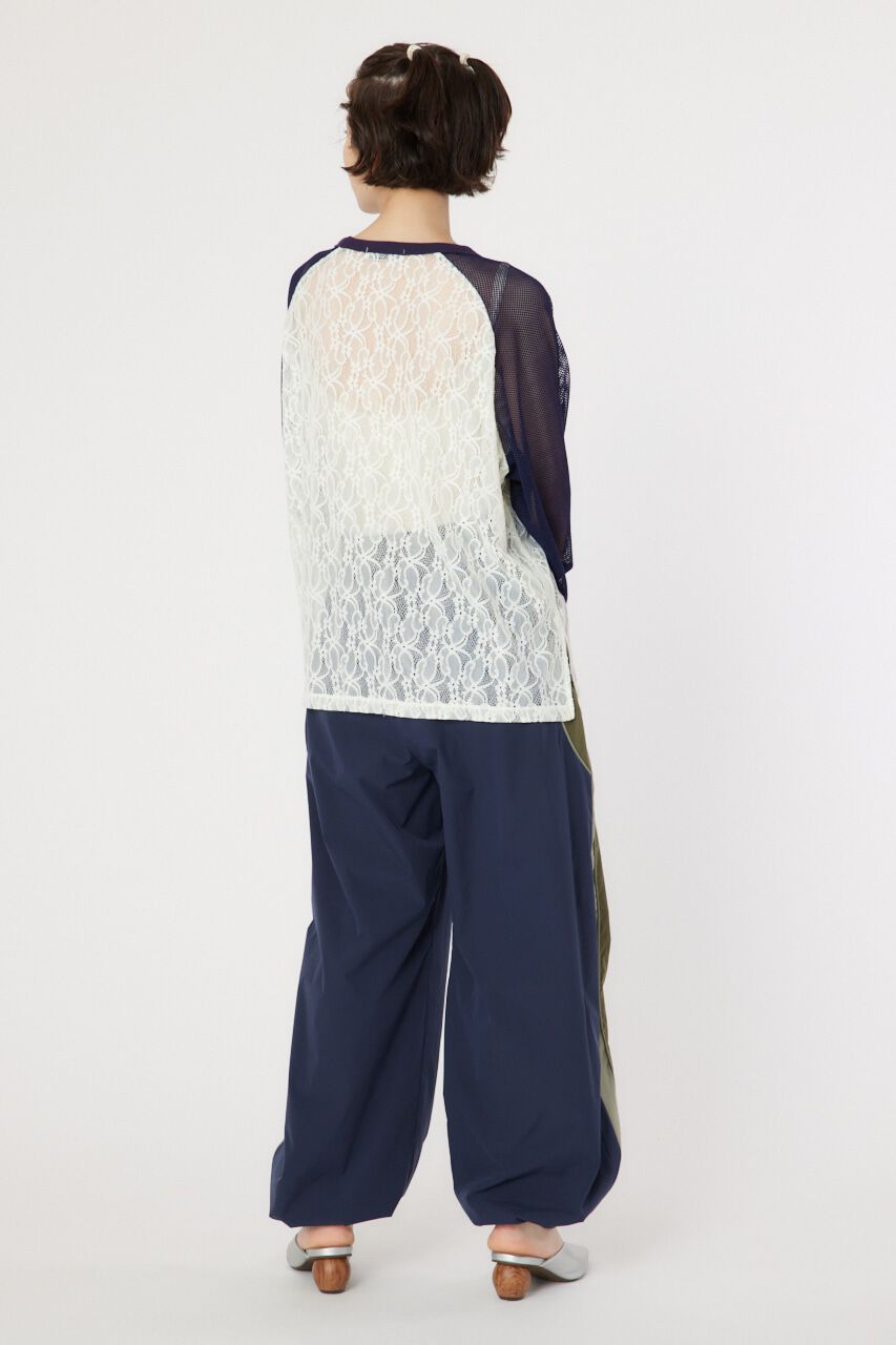 RODEO CROWNS「レースドッキングラグランシアートップス」|Tシャツ・カットソー|