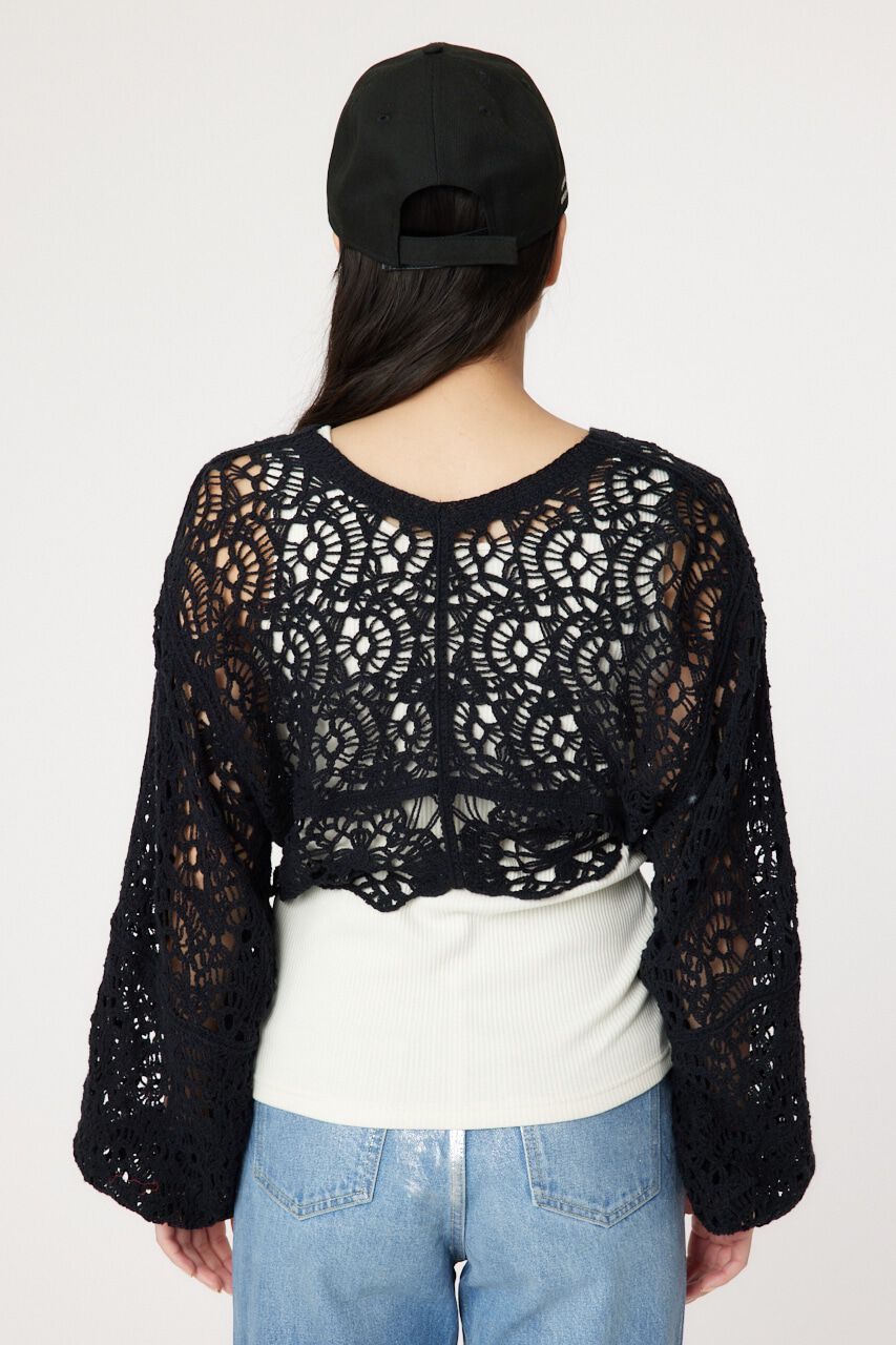 RODEO CROWNS「クロシェニットボレロ」|カーディガン|