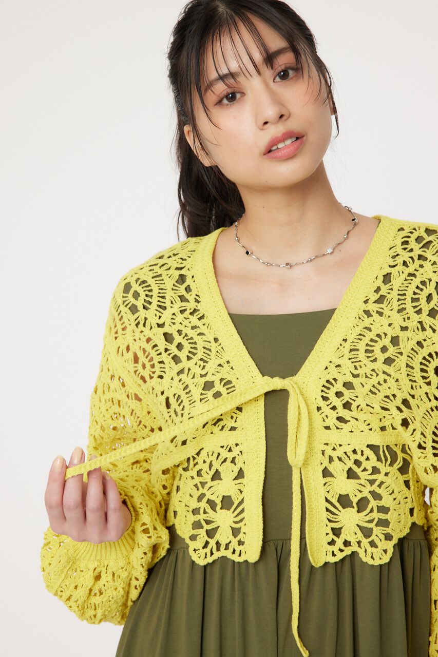 RODEO CROWNS「クロシェニットボレロ」|カーディガン|