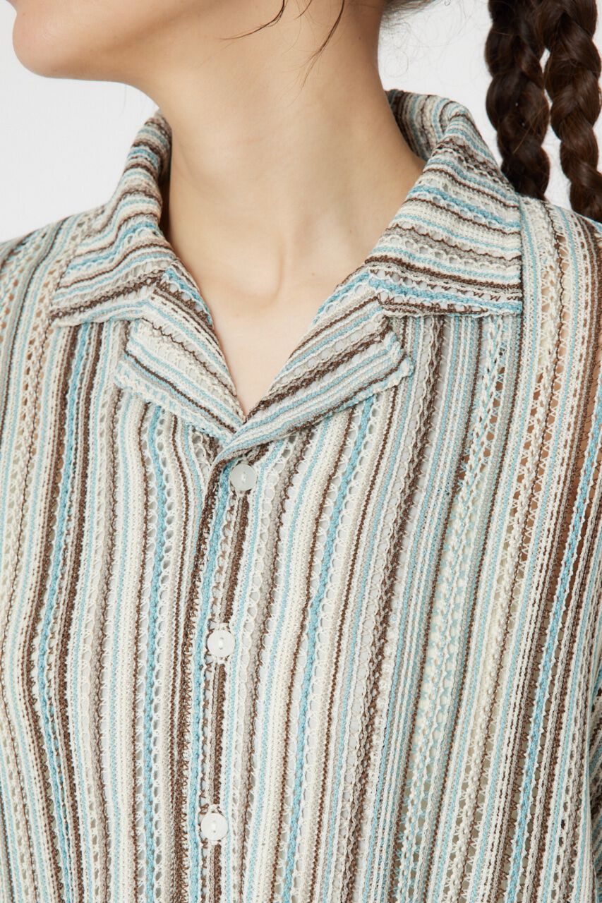 RODEO CROWNS「マルチストライプレースシャツ」|シャツ・ブラウス|