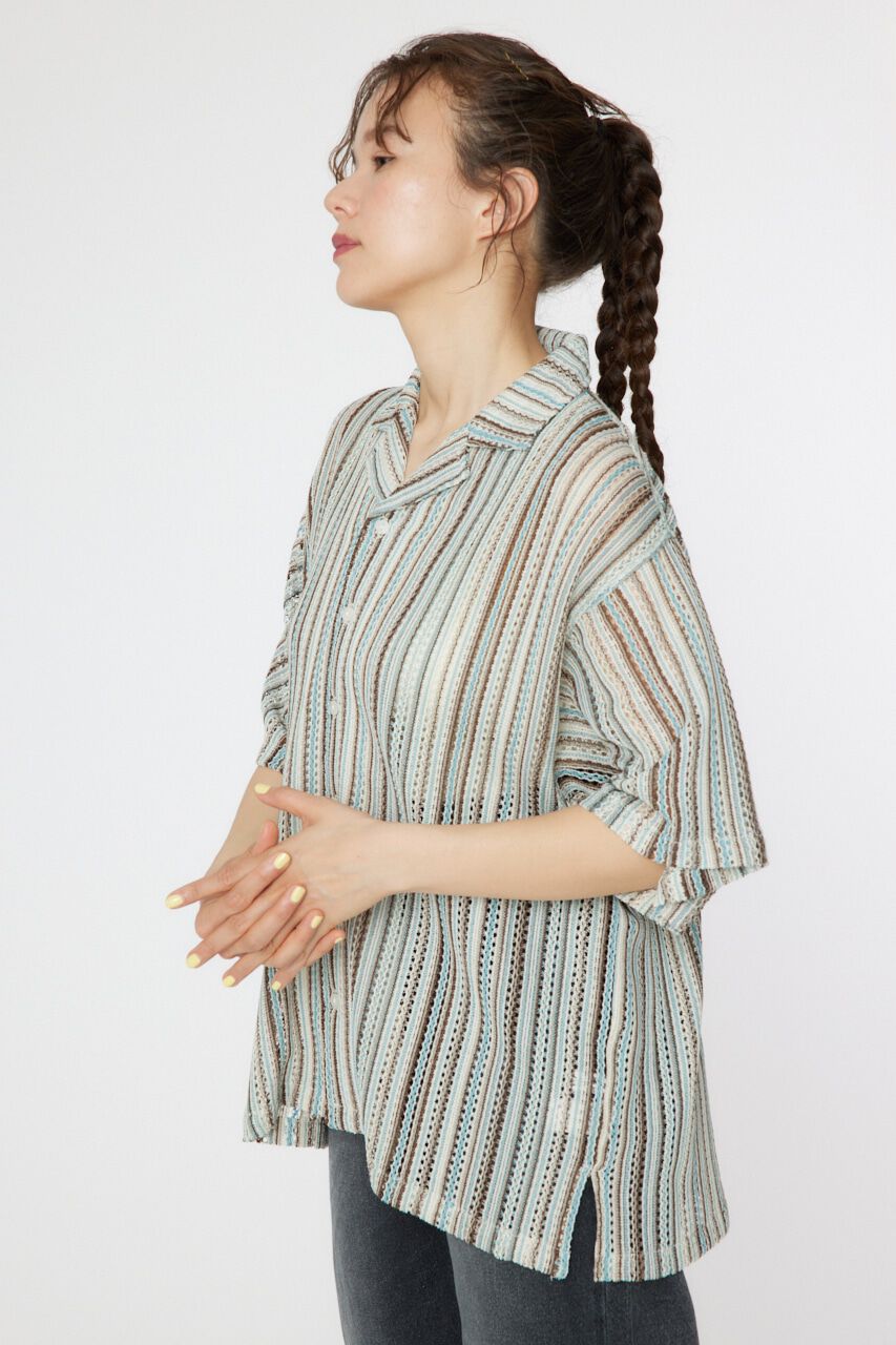 RODEO CROWNS「マルチストライプレースシャツ」|シャツ・ブラウス|