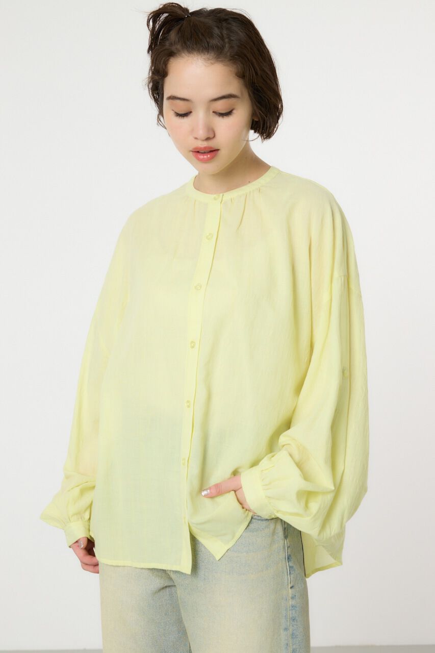 RODEO CROWNS「リネンライクロールアップシャツ」|シャツ・ブラウス|