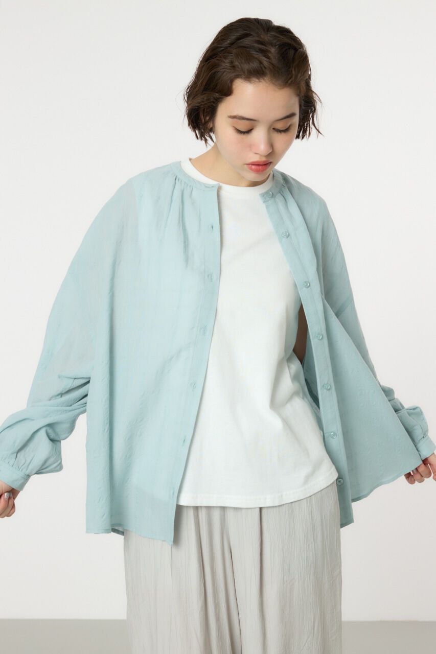 RODEO CROWNS「リネンライクロールアップシャツ」|シャツ・ブラウス|